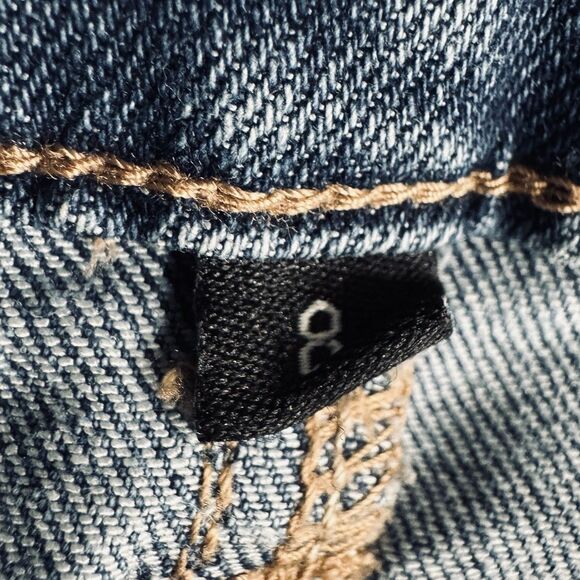 1822 Denim Skinny Ankle Jeans 8 (29x26.5) Blue Distressed Stretch Womens - Picture 5 of 11